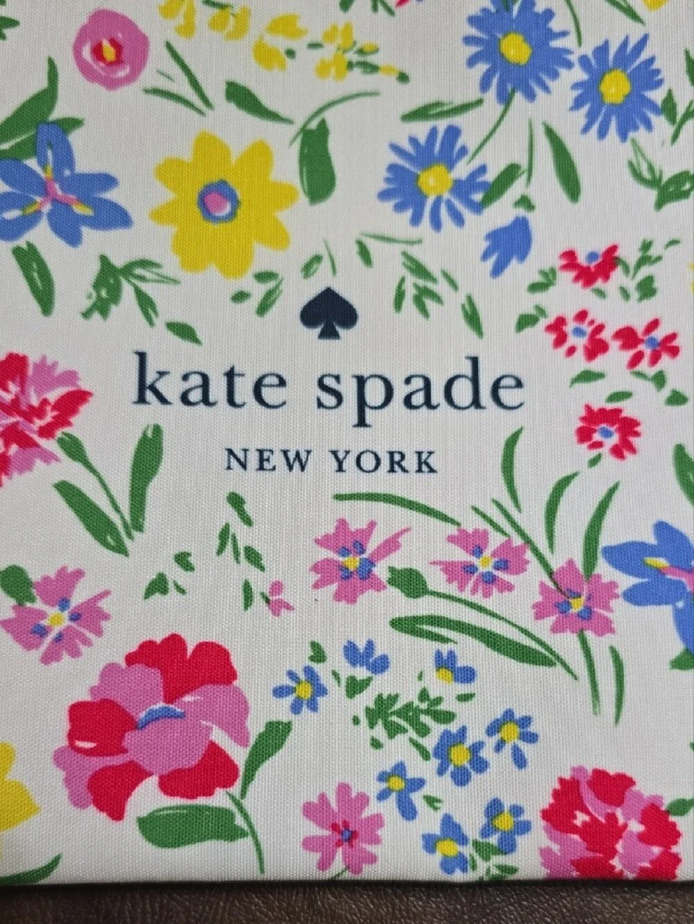 kate spade White Floral Zip Pouch